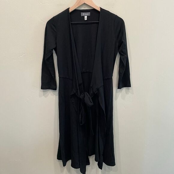 Ibex Women's Black Merino Wool Quarter Sleeve Cardigan - Size: XS - Picture 1 of 10